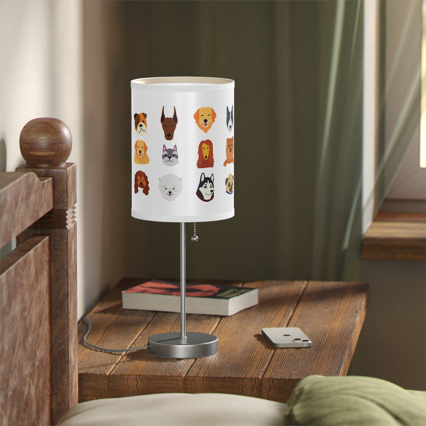 Animal dog lovers kids Lamp on a Stand, US|CA plug