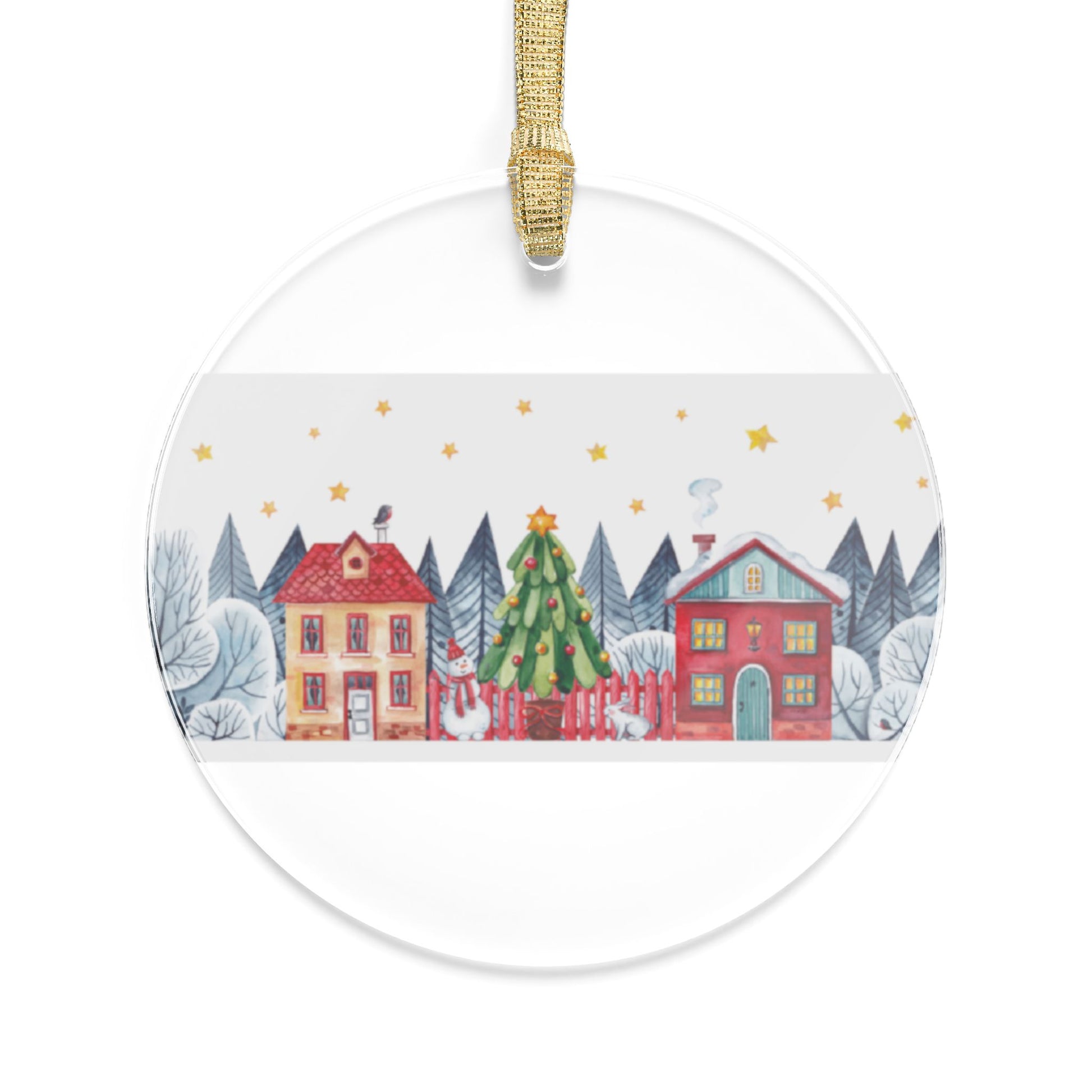 Houses Acrylic Ornaments